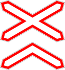 Знак 1.3.2 - Многопутная железная дорога
