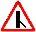Знак 2.3.6 - Примыкание второстепенной дороги (справа, слева, справа)